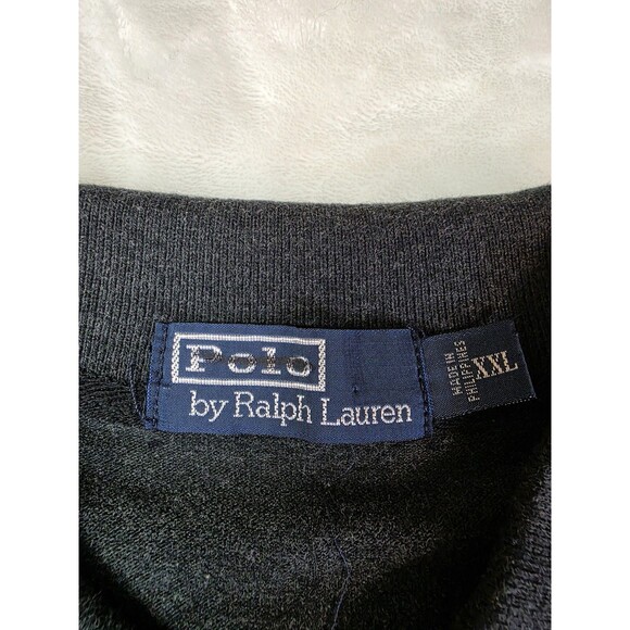 Polo by Ralph Lauren Men's Size XXL Black w/‎ Purple Logo - Picture 3 of 5